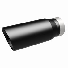 Load image into Gallery viewer, MagnaFlow Tip Stainless Black Coated Single Wall Round Single Outlet 5in Dia 4in Inlet 13in L - 35238