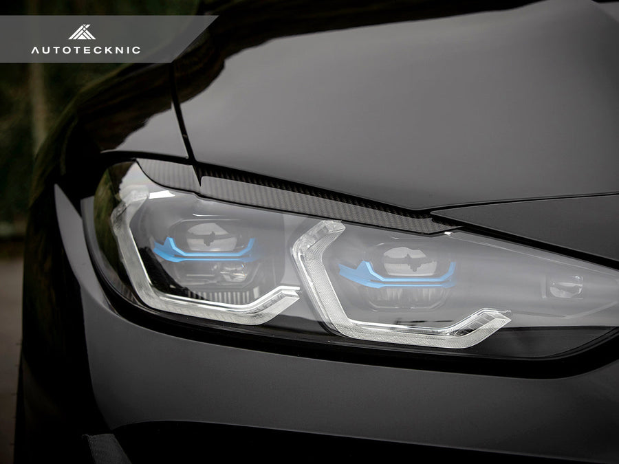 AutoTecknic Carbon Fiber Headlight Trim Set - BMW G80 M3 | G82/ G83 M4