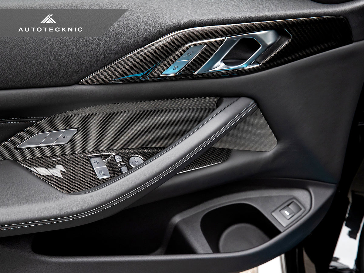 AutoTecknic Dry Carbon Window Switch Panel Trim Set - BMW G82 M4