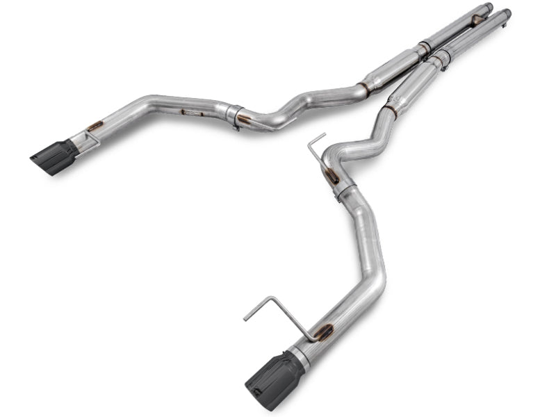 AWE Tuning S550 Mustang GT Cat-Back Exhaust - Track Edition (Diamond Black Tips) - 3020-33030