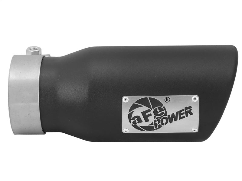 aFe MACHForce XP 3in Inlet x 4in Outlet x 9in Length Clamp-On Black Tip - 49T30401-B09