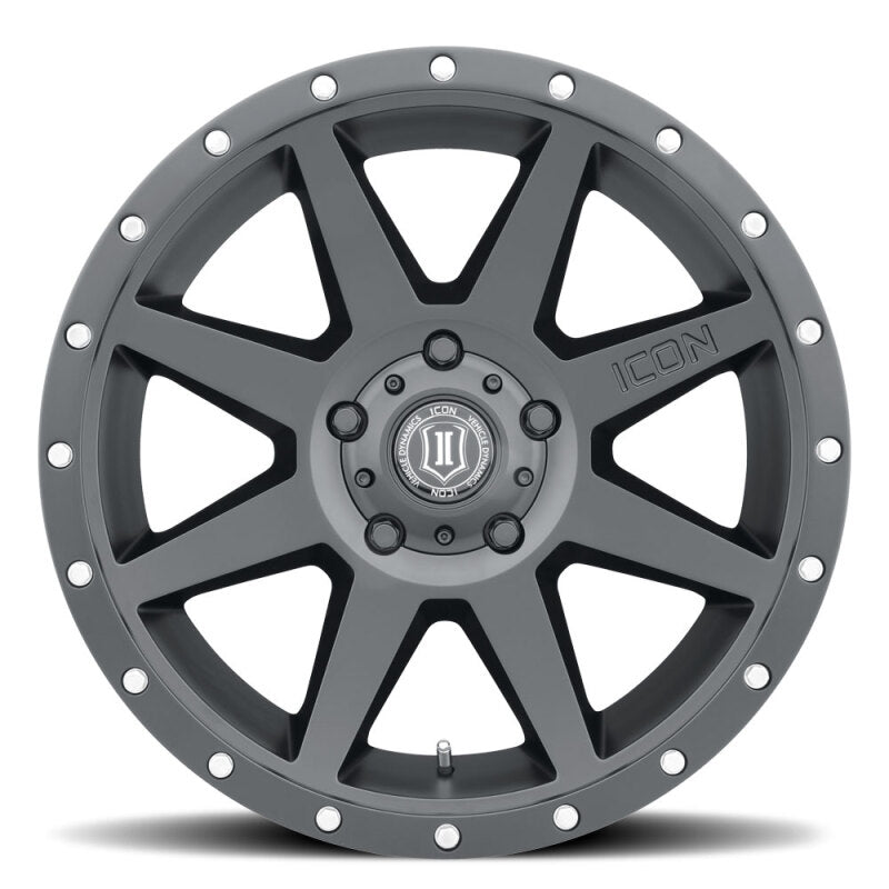 ICON Rebound 20x9 / 6x5.5 / 16mm / 5.625in BS Satin Black Wheel - 1820909056SB