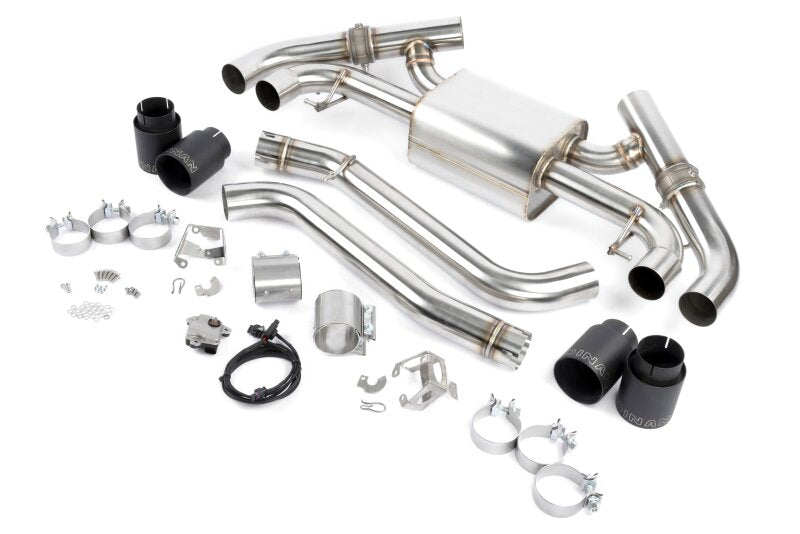 Dinan 23-26 BMW M240i/M240i xDrive (G42) Valved Axleback Exhaust System - Black Tips - D660-0098-BLK