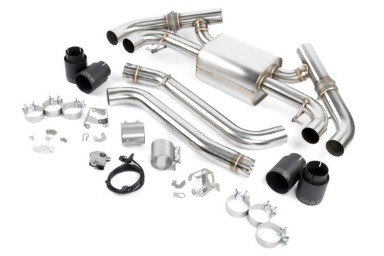 Dinan 23-26 BMW M240i/M240i xDrive (G42) Valved Axleback Exhaust System - Black Tips - D660-0098-BLK