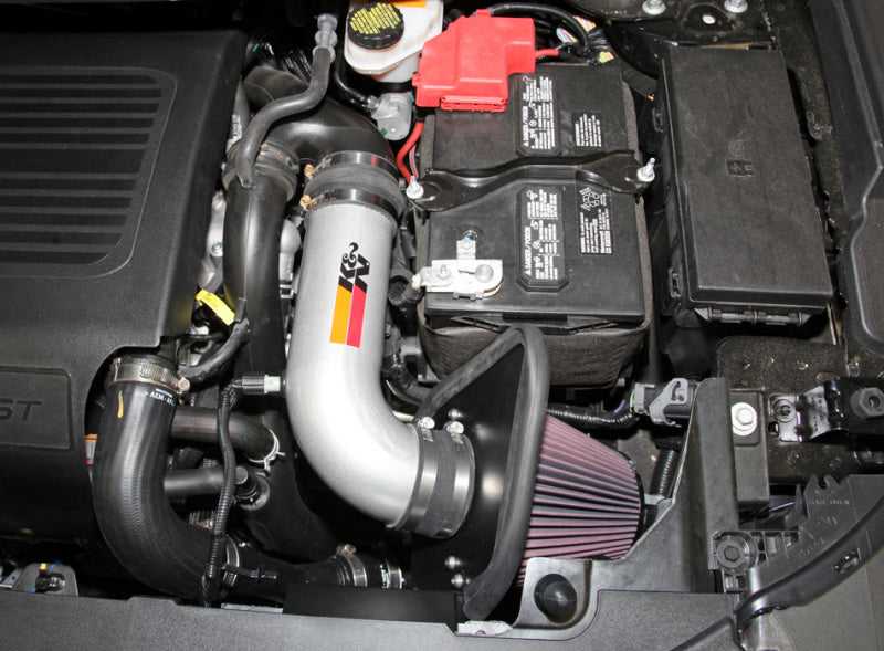 K&N 11 Ford Taurus SHO 3.5L V6 Silver Typhoon Cold Air Intake - 69-3531TS