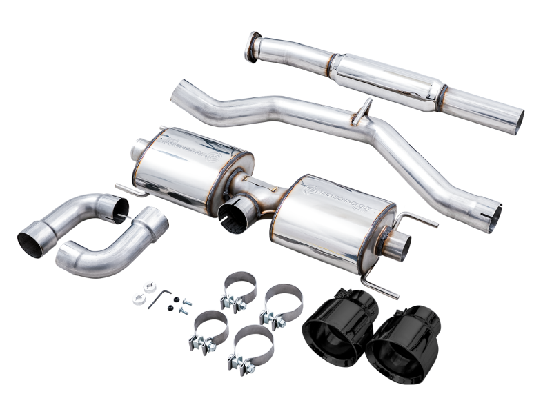 AWE Tuning Subaru BRZ/ Toyota GR86/ Toyota 86 Touring Edition Cat-Back Exhaust- Diamond Black Tips - 3015-33486