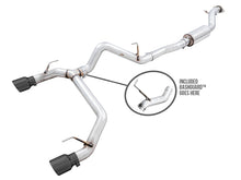 Load image into Gallery viewer, AWE Tuning 2021+ Ford Bronco 0FG Dual Rear Exit Exhaust w/Diamond Black Tips &amp; Bash Guard - 3015-33456