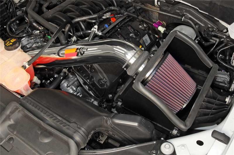 K&N 15 Ford F150 5.0L V8 F/I High Flow Performance Intake Kit - 77-2591KP