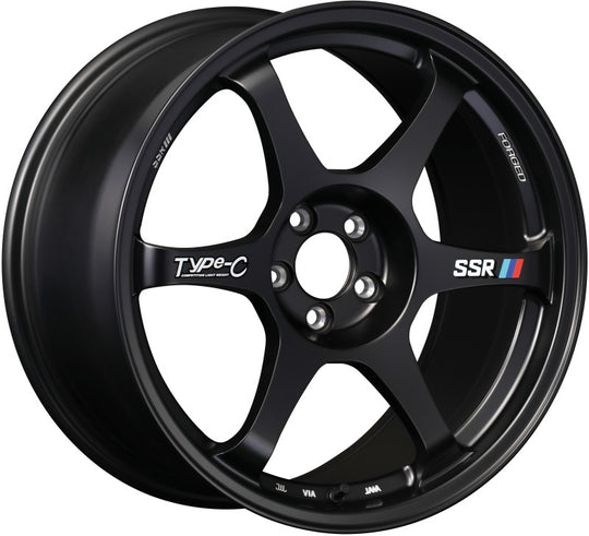 SSR Type-C Forged 18x9.5 +22 5/114.3 - Sprint Black Wheel - F318950+2205GMB