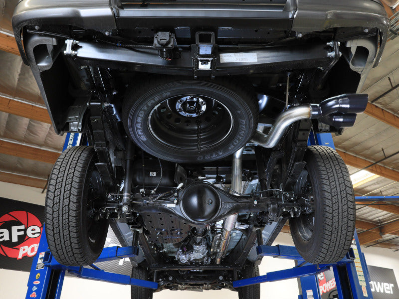 aFe 15-26 Toyota Hilux L4-2.4/2.8L (td) Vulcan Series 3in SS Rear-Side Exit Exhaust w/ Black Tip - 49-36088-B