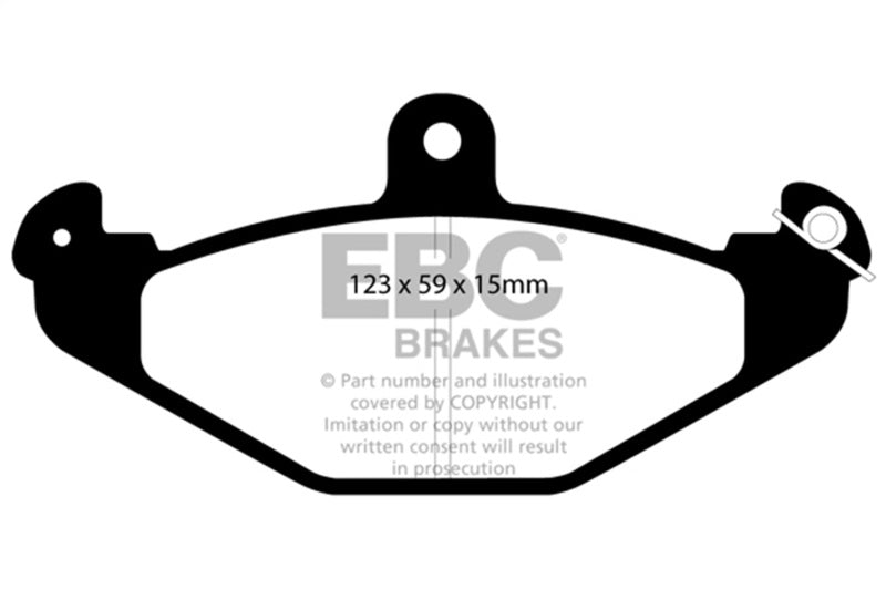 EBC 92-00 Dodge Viper 8.0 Yellowstuff Rear Brake Pads - DP4885R