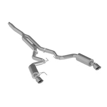 Load image into Gallery viewer, MBRP 15-18 Ford Mustang EcoBoost 2.3L Alum 3in Cat Back Dual Split Rear Exit (Street Version) - S7274AL