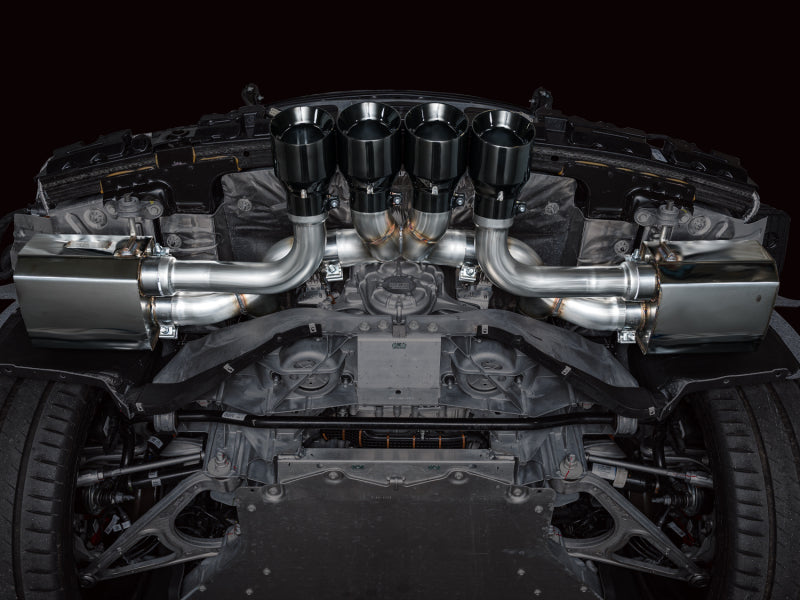 AWE Tuning 2023 C8 Corvette Z06 SwitchPath Cat-Back Exhaust - Diamond Black Tips - 3025-43906