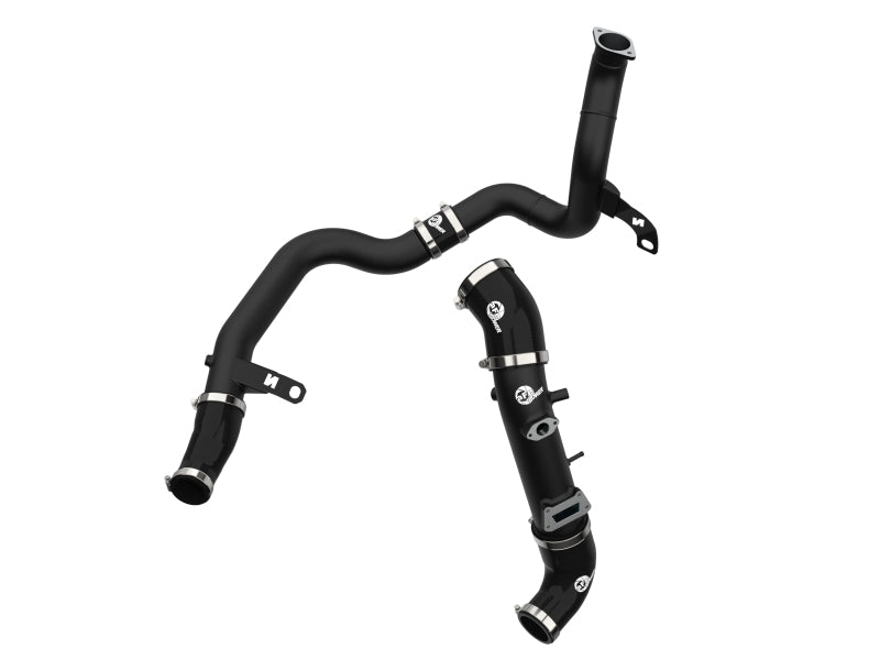 AFE 19-22 Hyundai Veloster N BladeRunner Aluminum Hot & Cold Charge Pipe Kit - Black - 46-20764-B
