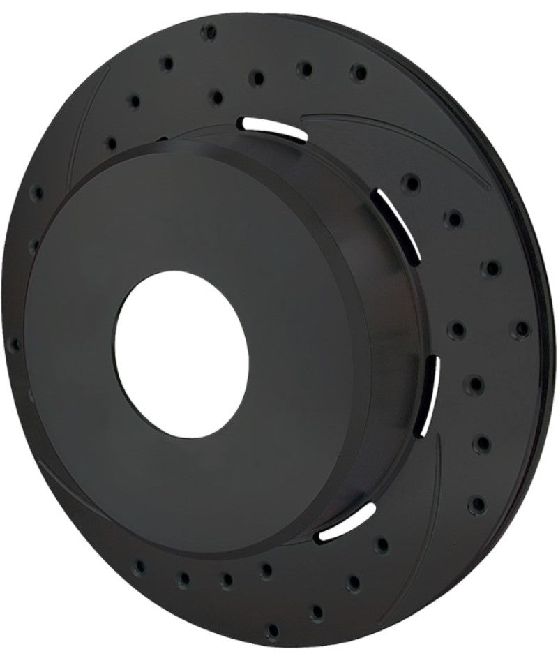 Wilwood Rotor-1.91in Offset-SRP-BLK-Drill-LH 12.19 x .810 - Blank - 160-6973-BK