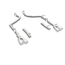 Load image into Gallery viewer, MagnaFlow Axle-Back, SS, 2.5in, Quad Split Rear 3.5in Tip 2015 Dodge Challenger 3.6L V6 - 19218