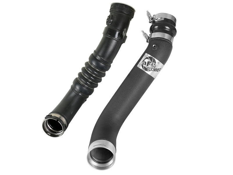 aFe BladeRunner 3in Black Intercooler Tube Cold Side 17-18 GM Diesel Trucks V8 6.6L (td) L5P - 46-20339-B