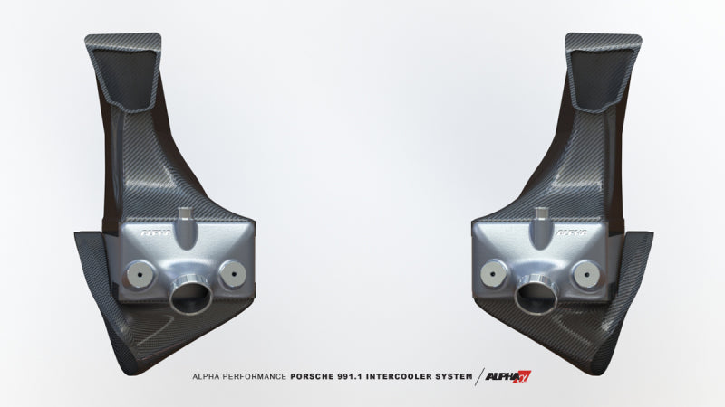 AMS Performance Porsche 997.1TT Alpha Intercooler System (For Stock Framed Turbos) - ALP.09.09.0001-2