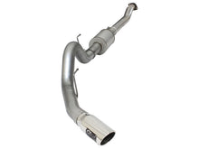 Load image into Gallery viewer, aFe Atlas Exhausts 4in Cat-Back Aluminized Steel Exhaust 2015 Ford F-150 V6 3.5L (tt) Polished Tip - 49-03069-P