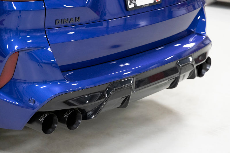 Dinan 20-26 BMW X5 M/X6 M (F95/F96) Valved Axleback Exhaust System - Black Tips - D660-0090-BLK
