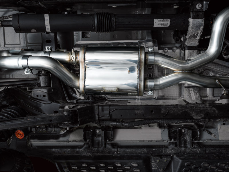 AWE Tuning 22-24 Ford Bronco Raptor 4WD Dual BashGuards Cat-Back SwitchPath Exhaust (No Tips) - 3025-31327