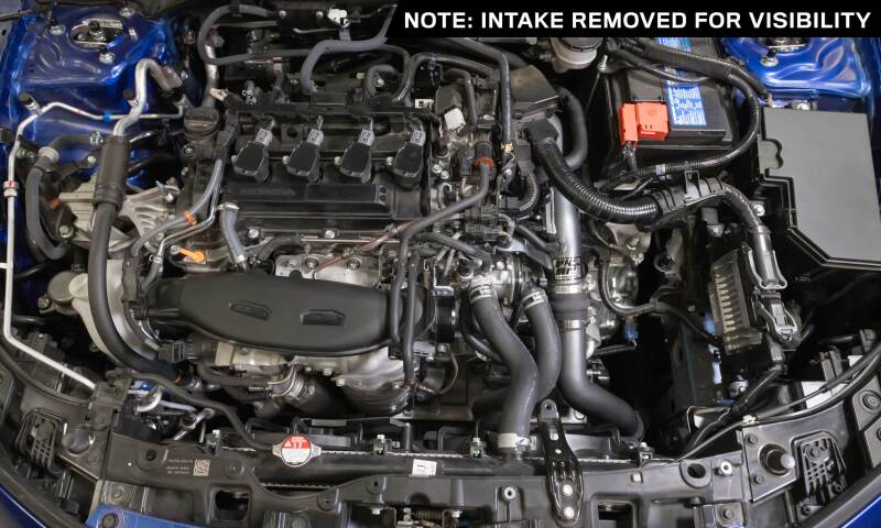 K&N 22-24 Honda Civic 1.5L L4 Aluminum Charge Pipe Kit - Gunmetal Gray - 77-1022KC