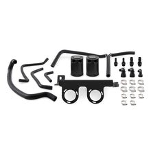 Load image into Gallery viewer, Mishimoto 2016+ Chevrolet Camaro 2.0T Baffled Oil Catch Can Kit - Black - MMBCC-CAM4-16SBE