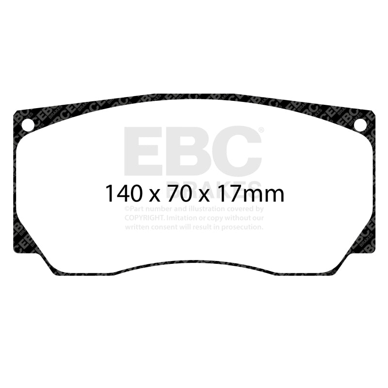 EBC Racing Alcon TPCCAR20 (4420) D61 SR-21 Sintered Race Brake Pads - DP8085.17SR21