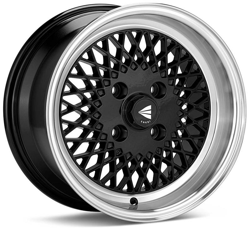 Enkei92 Classic Line 15x7 38mm Offset 4x100 Bolt Pattern Black Wheel - 465-570-4938BK