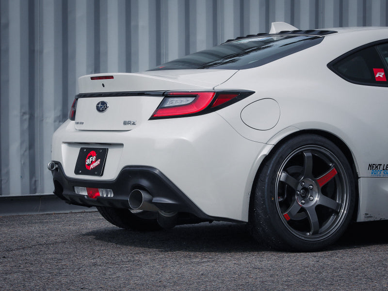 aFe 13-22 Toyota GR86/FR-S/BRZ H4-2.0L/2.4L Takeda 3in 304 SS Cat-Back Exhaust System w/ Brushed Tip - 49-36057-H