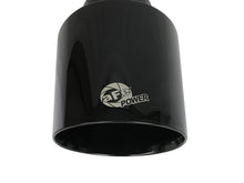 Load image into Gallery viewer, aFe Takeda 409 SS Clamp-On Exhaust Tip 2.5in. Inlet / 4.5in. Outlet / 7in. L - Black - 49T25454-B071