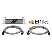 Load image into Gallery viewer, Mishimoto Universal Thermostatic 10 Row Oil Cooler Kit - Silver - MMOC-UT