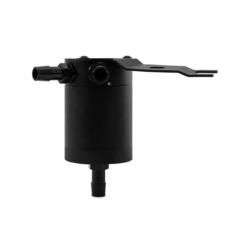 Mishimoto 2016+ Mazda Miata Baffled Oil Catch Can Kit - Black - MMBCC-MIA-16PBE