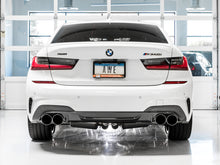 Load image into Gallery viewer, AWE Tuning 2019+ BMW M340i (G20) Resonated Touring Edition Exhaust - Quad Chrome Silver Tips - 3015-42150
