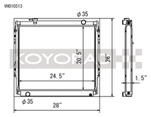 Load image into Gallery viewer, Koyo 95-04 Toyota Tacoma V6 4x4 Manual Radiator - VH010513
