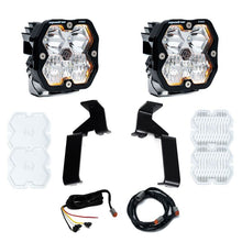Load image into Gallery viewer, Baja Designs 21-25 Ford Raptor Squadron Pro 2.0 A-Pillar Kit (Driving/Combo) - Clear - 440021