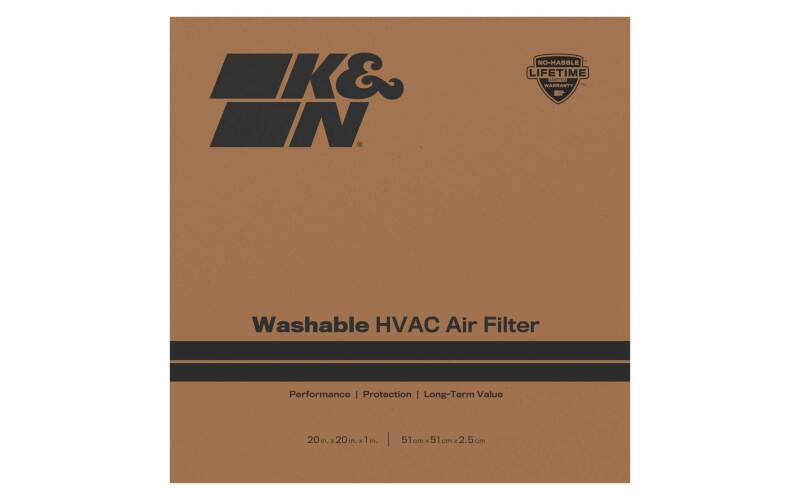 K&N HVAC Filter 20 X 20 X 1 Merv 8 - HVC-8-12020