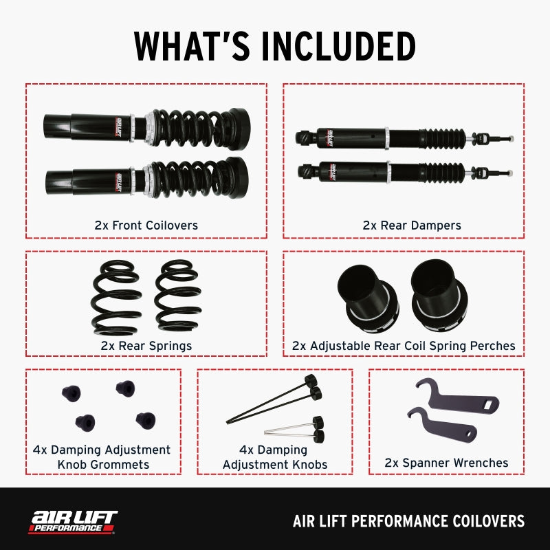 Air Lift Performance 09-16 Audi A4 / 07-17 Audi A5 Coilover Kit - 79005