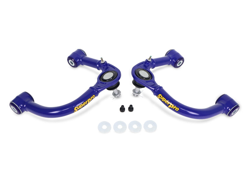 SuperPro 05-23 Toyota Tacoma 4WD Front Upper Fixed Offset Control Arm Set - TRC6471