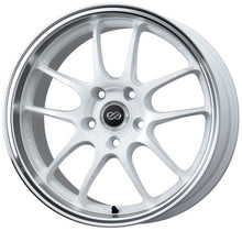 Load image into Gallery viewer, Enkei PF01SS 17x8 5x114.3 50mm Offset 75mm Bore Diameter White w/ Machined Lip - 460-780-6550WM