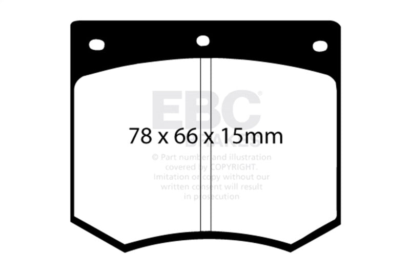 EBC 75-86 Ac 3000 3.0 Greenstuff Front Brake Pads - DP2291