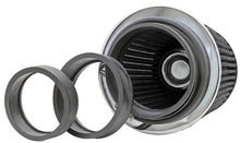 Load image into Gallery viewer, K&amp;N Universal Filter Chrome Round Tapered White - 4in Flange ID x 1.125in Flange Length x 5.5in H - RG-1001WT
