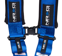 Load image into Gallery viewer, NRG SFI 16.1 5PT 3in. Padded Seat Belt Harness / Latch Link - Blue - SBH-5PCBL-620