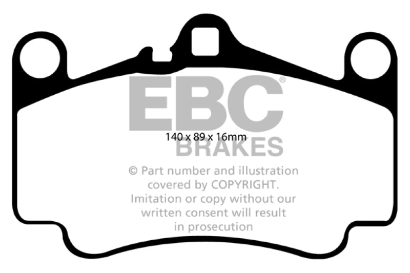 EBC 03-05 Porsche 911 (996) (Cast Iron Rotor only) 3.6 Carrera 4S Redstuff Front Brake Pads - DP31515C