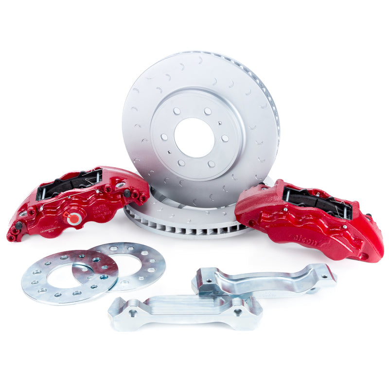 Alcon 09-20 F-150/Raptor Gen1-2 347x36mm Rotors 6-Piston Red Front Brake Kit Requires alcAC011507NAN - ALABKF1559BE11