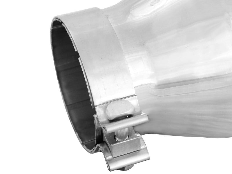aFe Diesel Exhaust Tip Bolt On Polished 4in Inlet x 6in Outlet x 12in Length - 49T40604-P12
