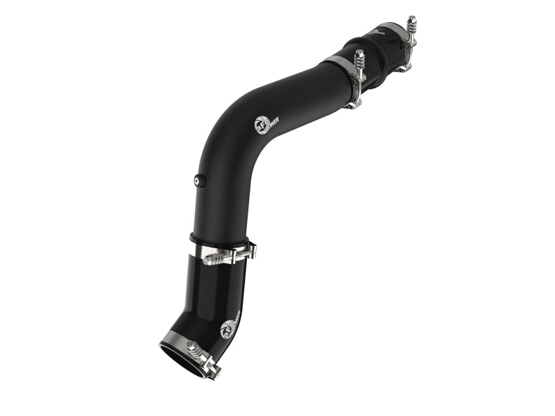 aFe 19-23 RAM Diesel L6-6.7L BladeRunner 3.5 IN Aluminum Hot Charge Pipe - Black - 46-20618-B