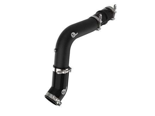 aFe 19-23 RAM Diesel L6-6.7L BladeRunner 3.5 IN Aluminum Hot Charge Pipe - Black - 46-20618-B