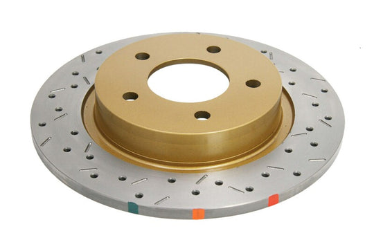 DBA 04-05 Mazda 3 2.3L / 06+ MazdaSpeed3 Rear Drilled & Slotted 4000 Series Rotor - DBA42957XS