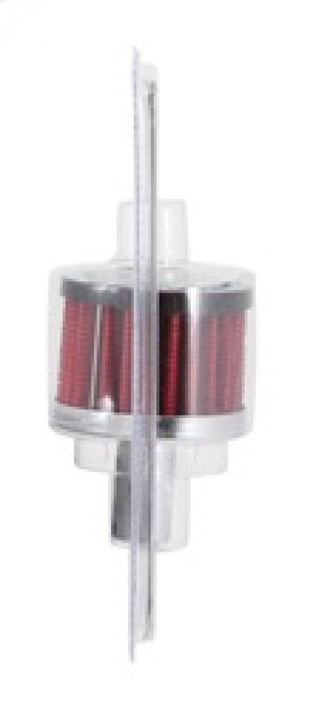 K&N Steel Base Crankcase Vent Filter .625in Vent OD x 2in OD x 1.5in Height - 62-1020
